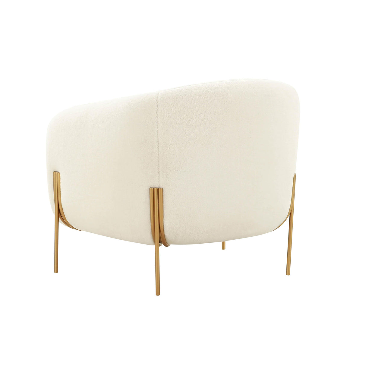 Kandra Cream Shearling Accent Chair by Inspire Me! Home Decor by TOV Furniture at Eve Furniture