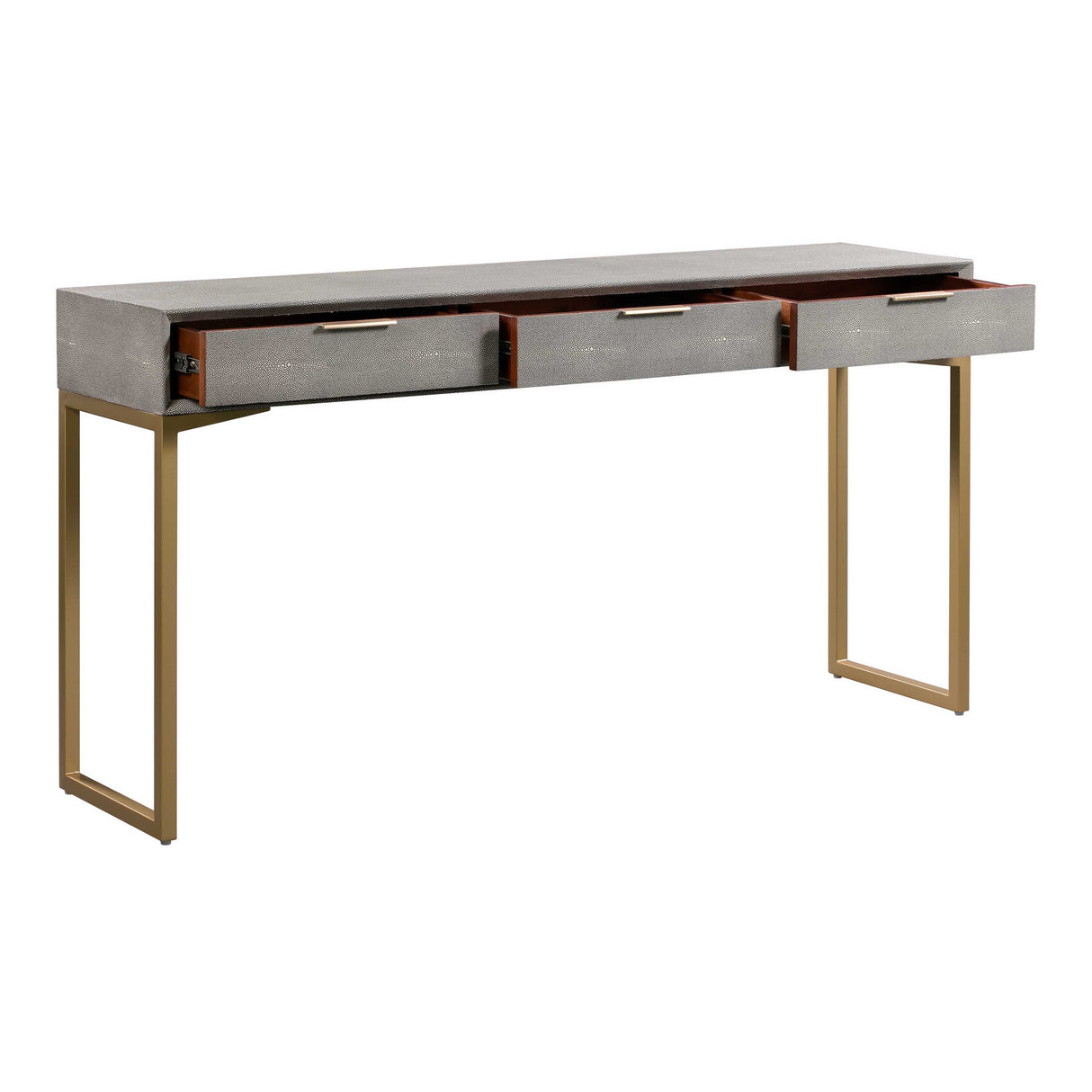 Pesce Shagreen Console Table by TOV Furniture at Eve Furniture