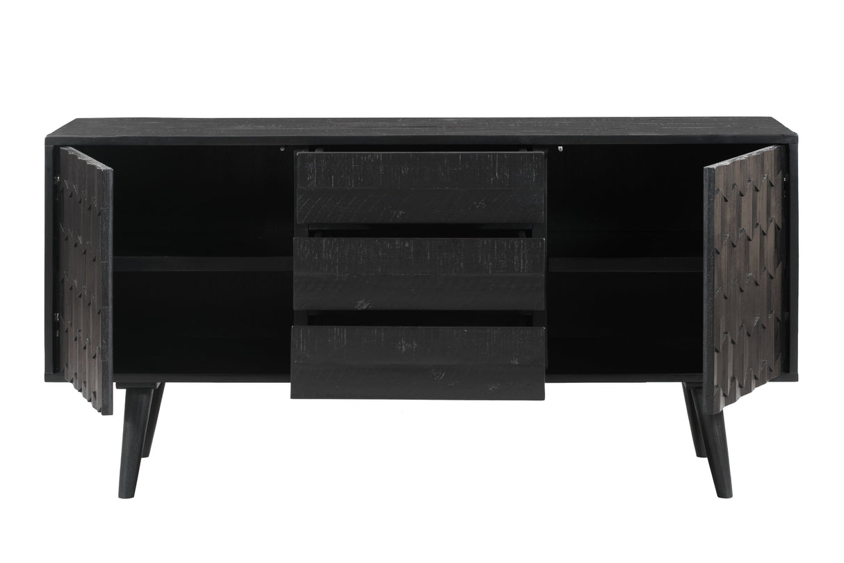 Valentina Black Acacia 59" Buffet by TOV Furniture at Eve Furniture