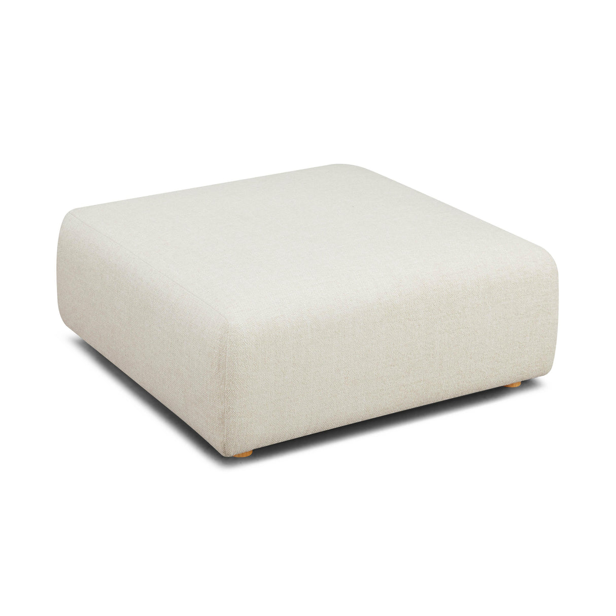 Hangover Heavy Textured Fabric Ottoman by TOV Furniture at Eve Furniture