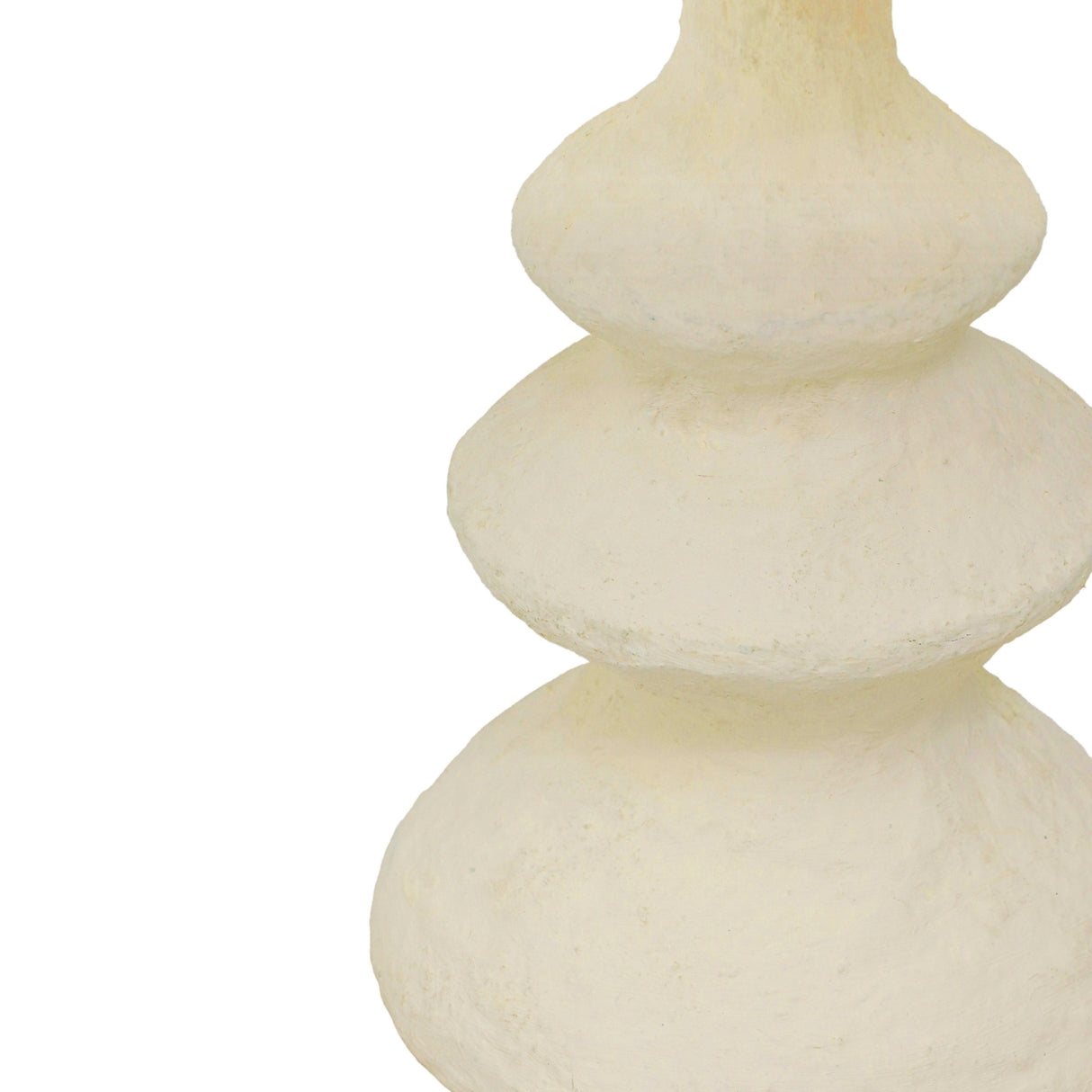 Cream Cotton Mache Table Lamp by TOV Furniture at Eve Furniture