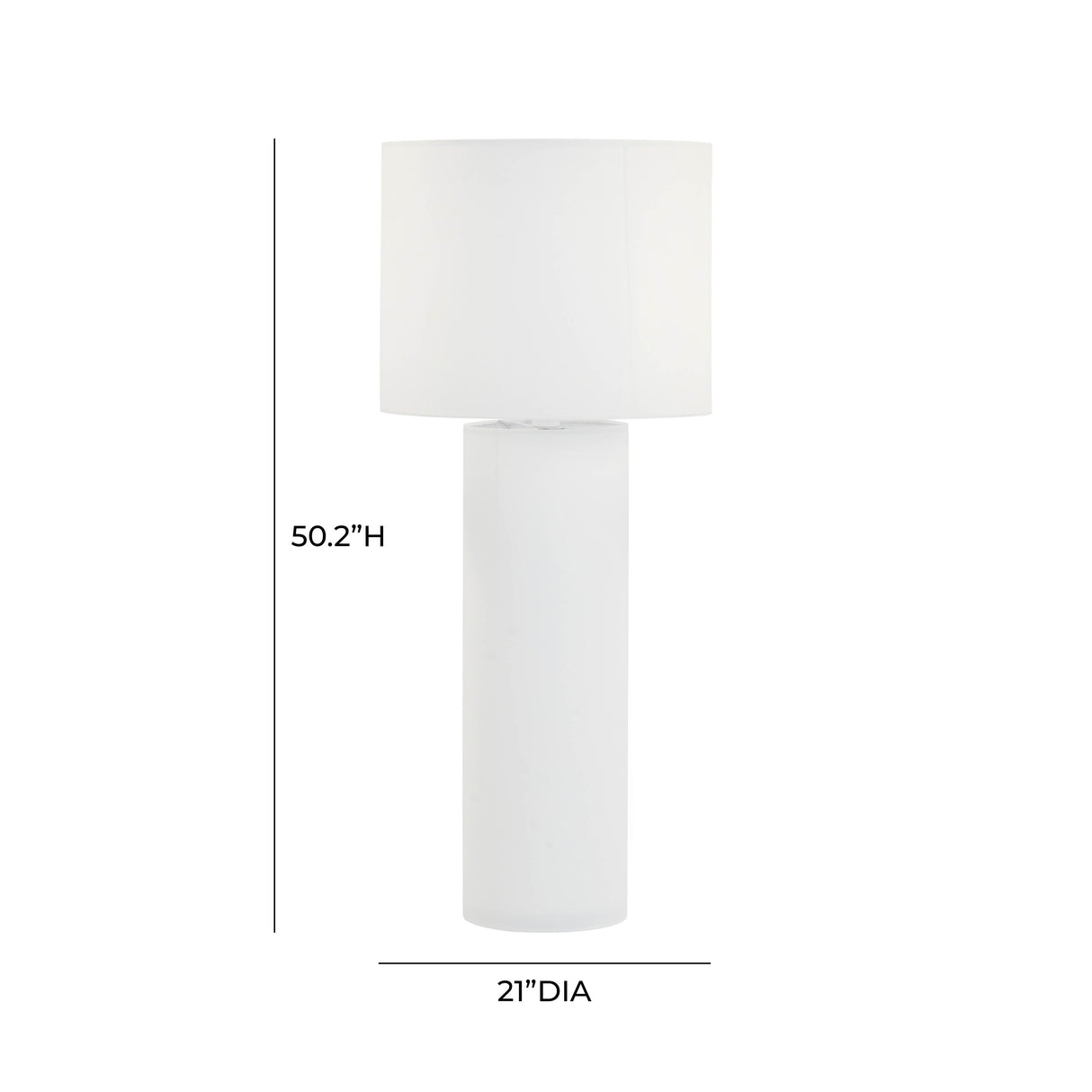 Cleopatra Cream Linen Floor Lamp by TOV Furniture at Eve Furniture