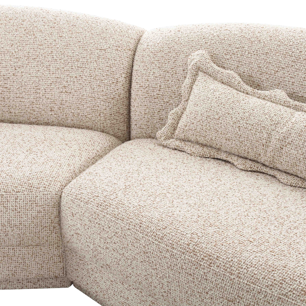 Marion Two-Tone Textured Boucle 6 Person Sectional by TOV Furniture at Eve Furniture
