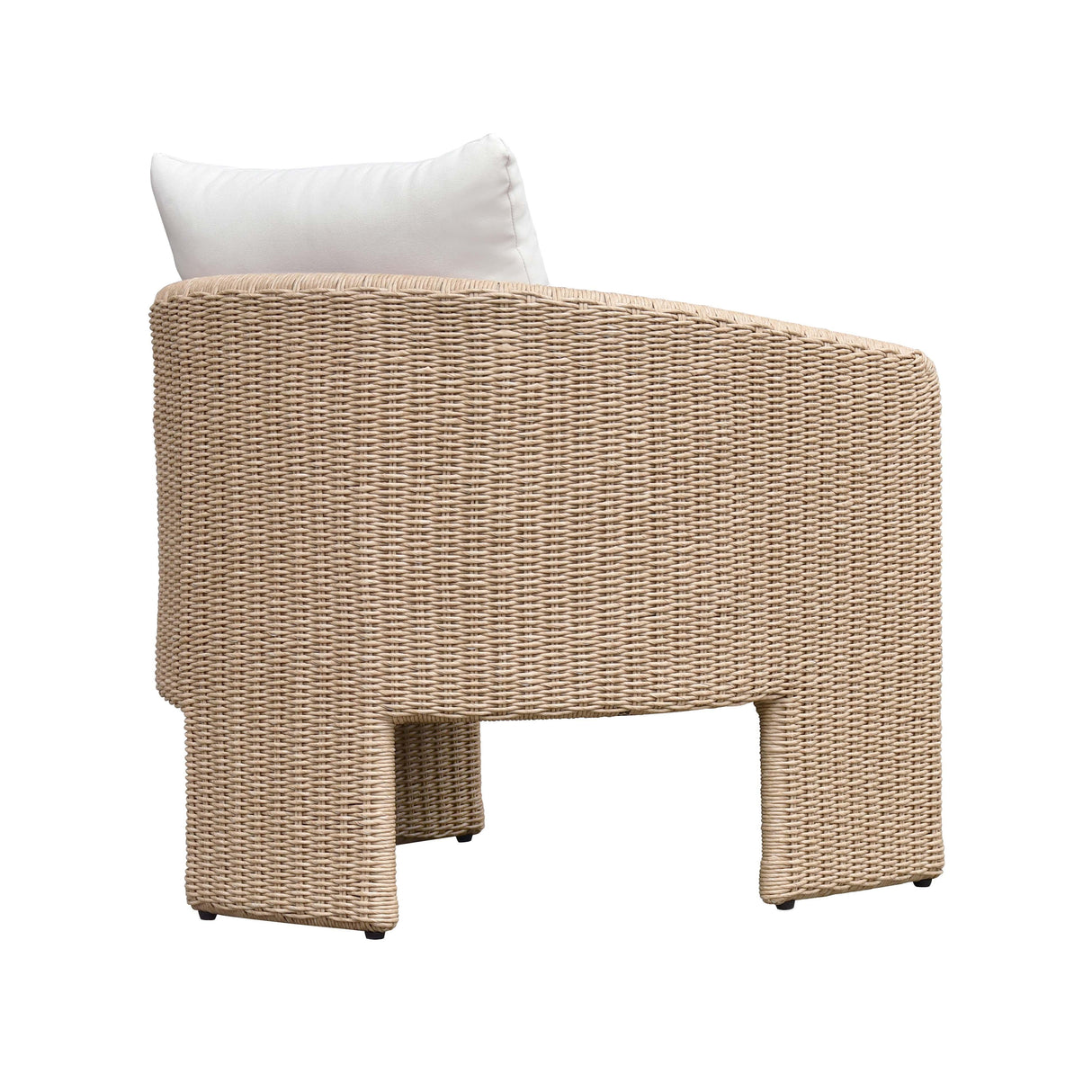 Alexa Rattan Performance Fabric Outdoor Armchair by TOV Furniture at Eve Furniture