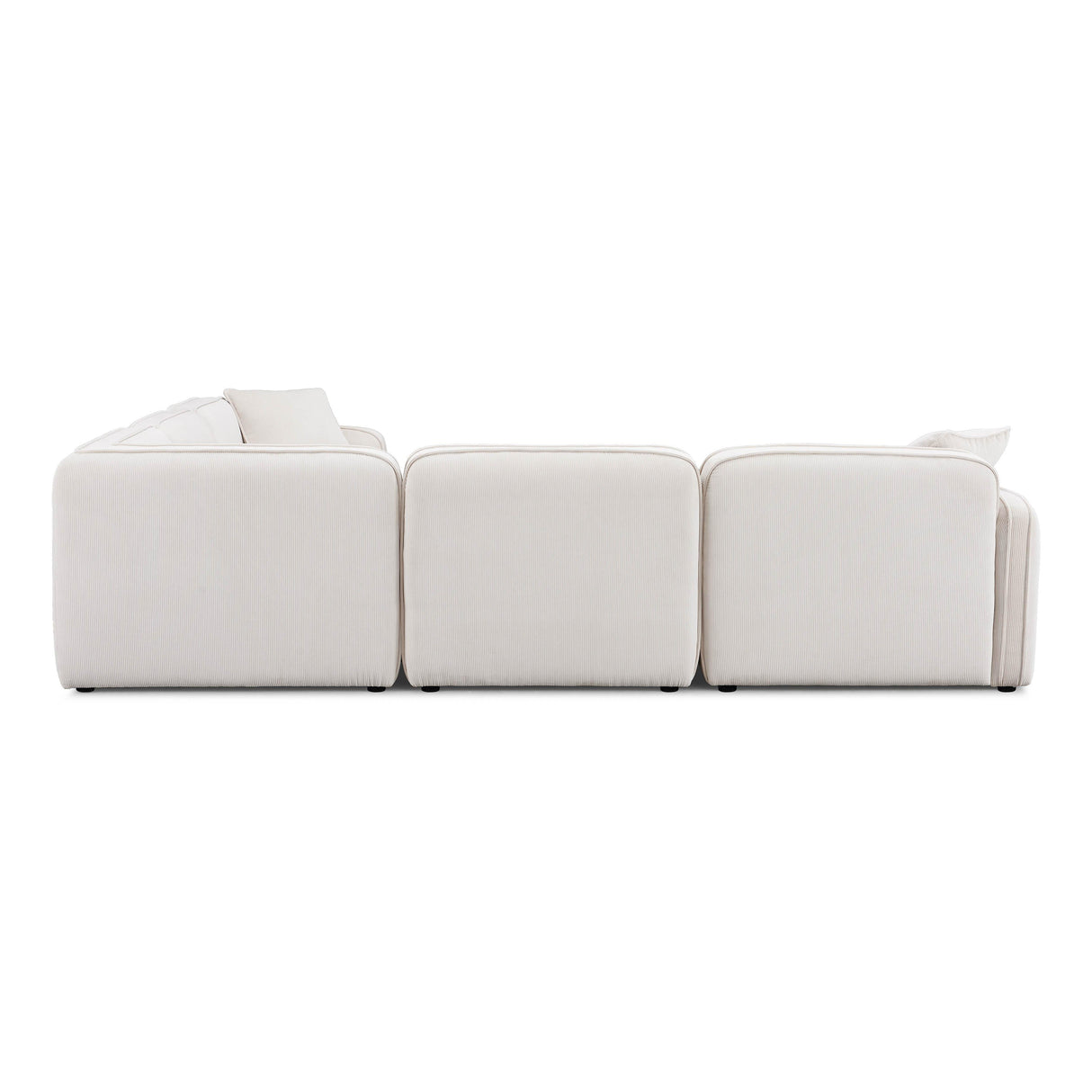 Travie Performance Corduroy Velvet Modular L-Sectional by TOV Furniture at Eve Furniture
