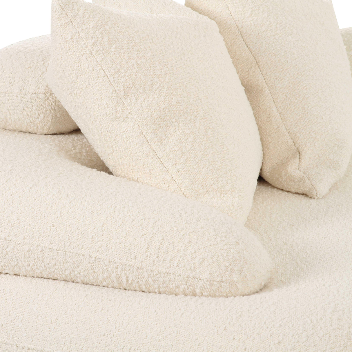 Lulu Cream Boucle Modular Curved Sectional by TOV Furniture at Eve Furniture