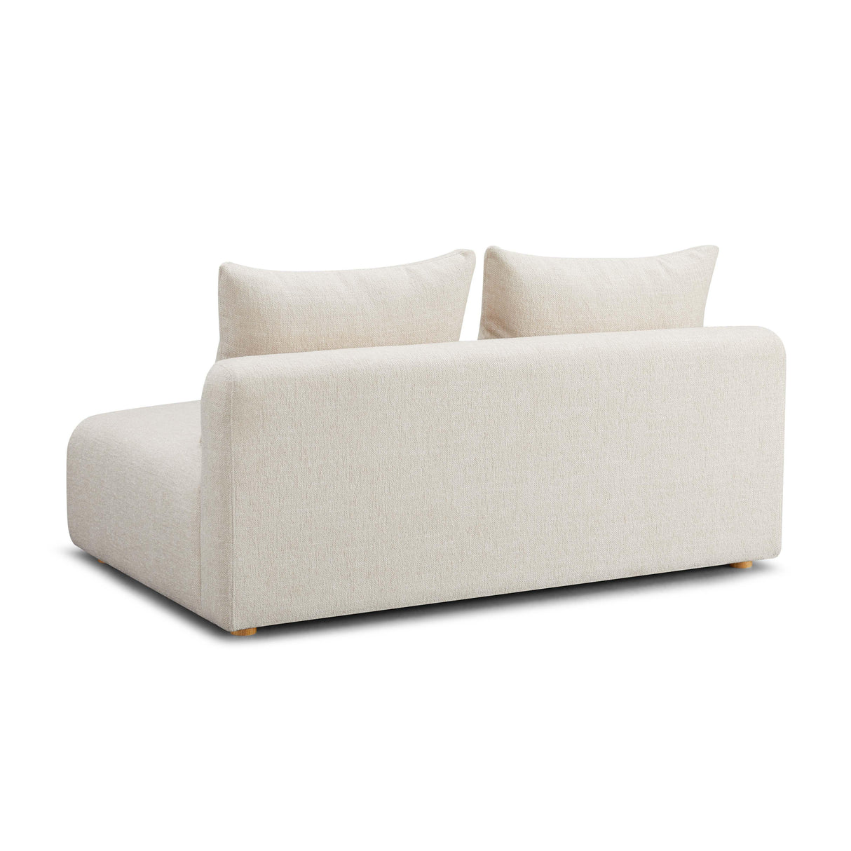 Hangover Heavy Textured Fabric Modular Loveseat by TOV Furniture at Eve Furniture