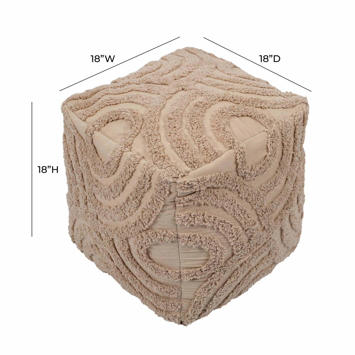 Miranda Knitted Pouf by TOV Furniture at Eve Furniture