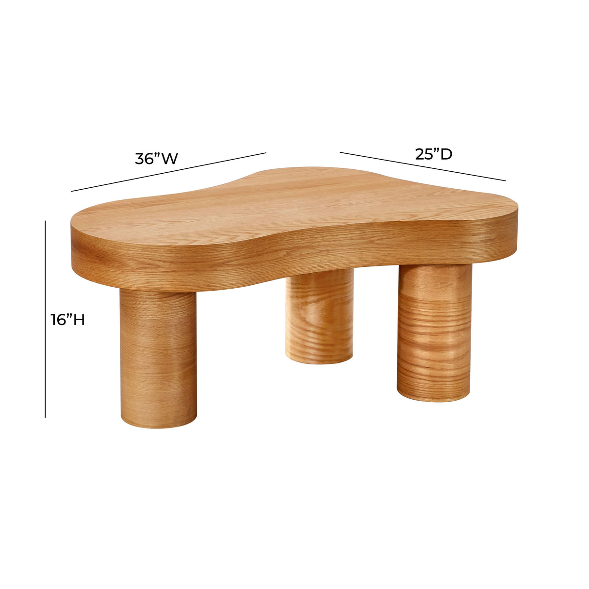 Dora Natural Oak Coffee Table by TOV Furniture at Eve Furniture