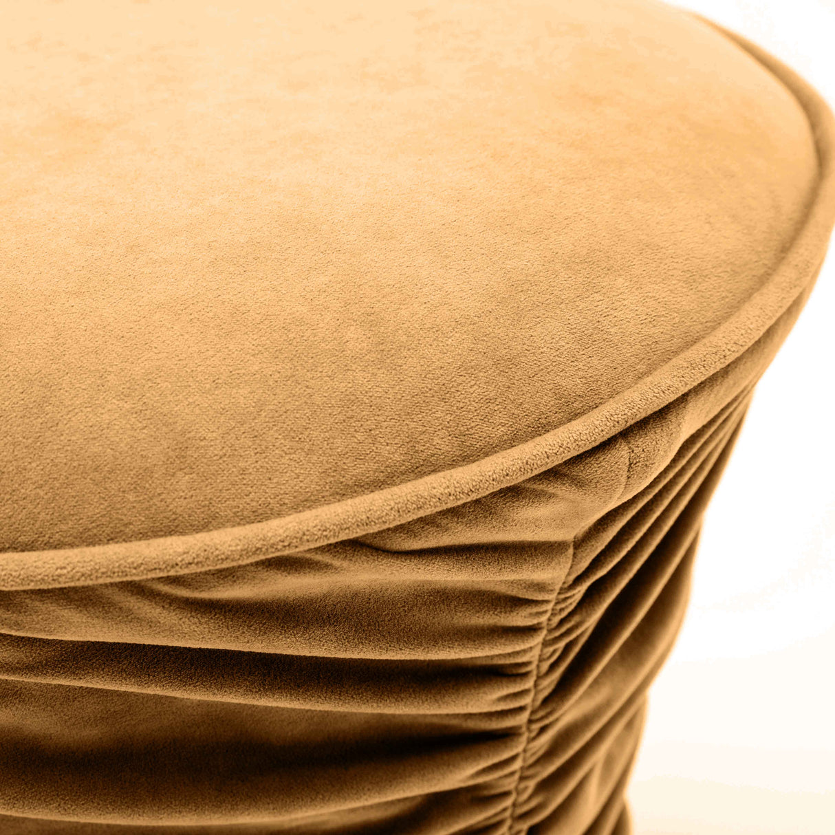 Bounce Ruched Velvet Adjustable Ottoman by TOV Furniture at Eve Furniture