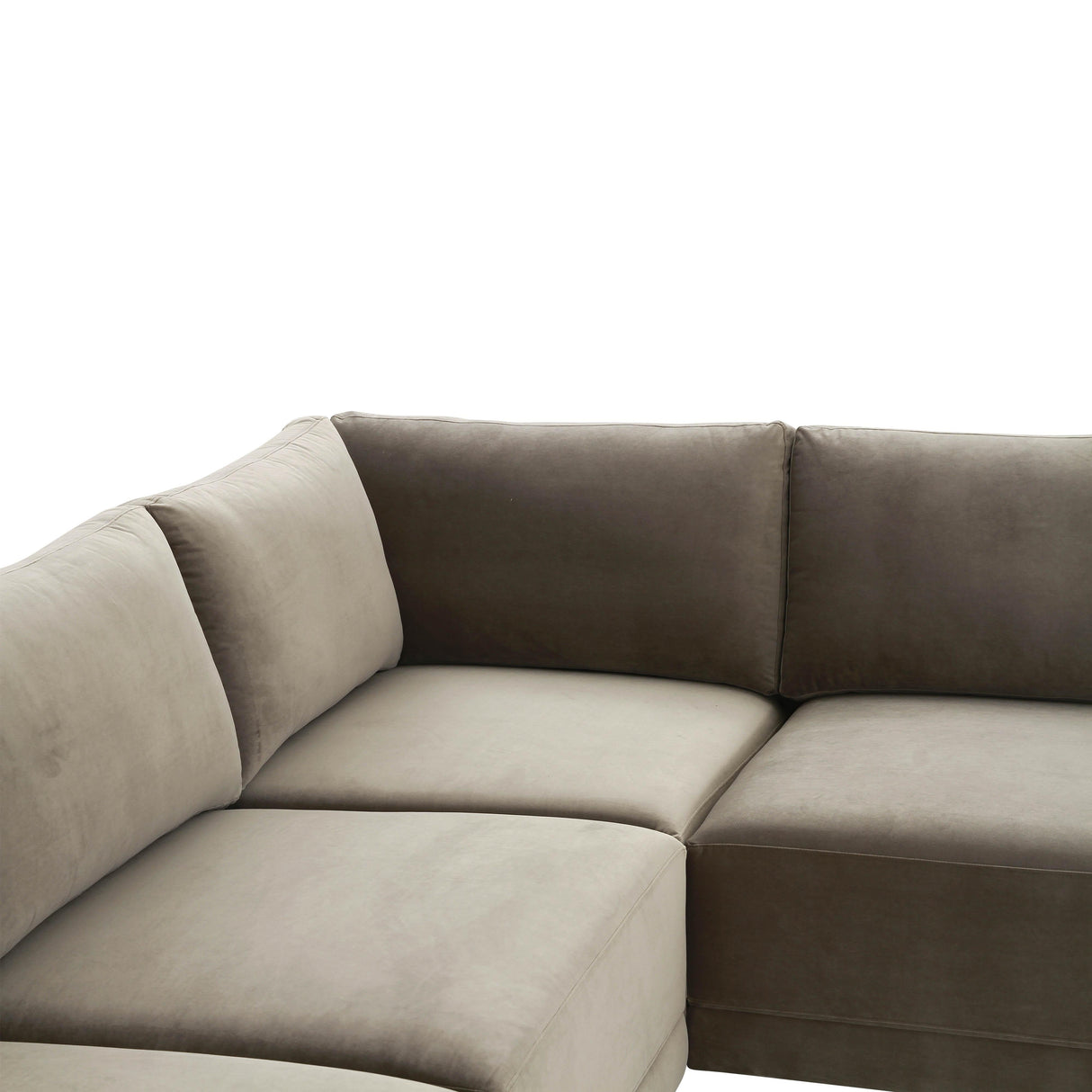 Willow Velvet Modular 5-Piece L Sectional by TOV Furniture at Eve Furniture