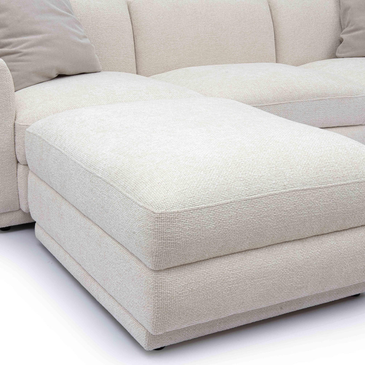 Perry Cream Chenille Modular Sectional by TOV Furniture at Eve Furniture