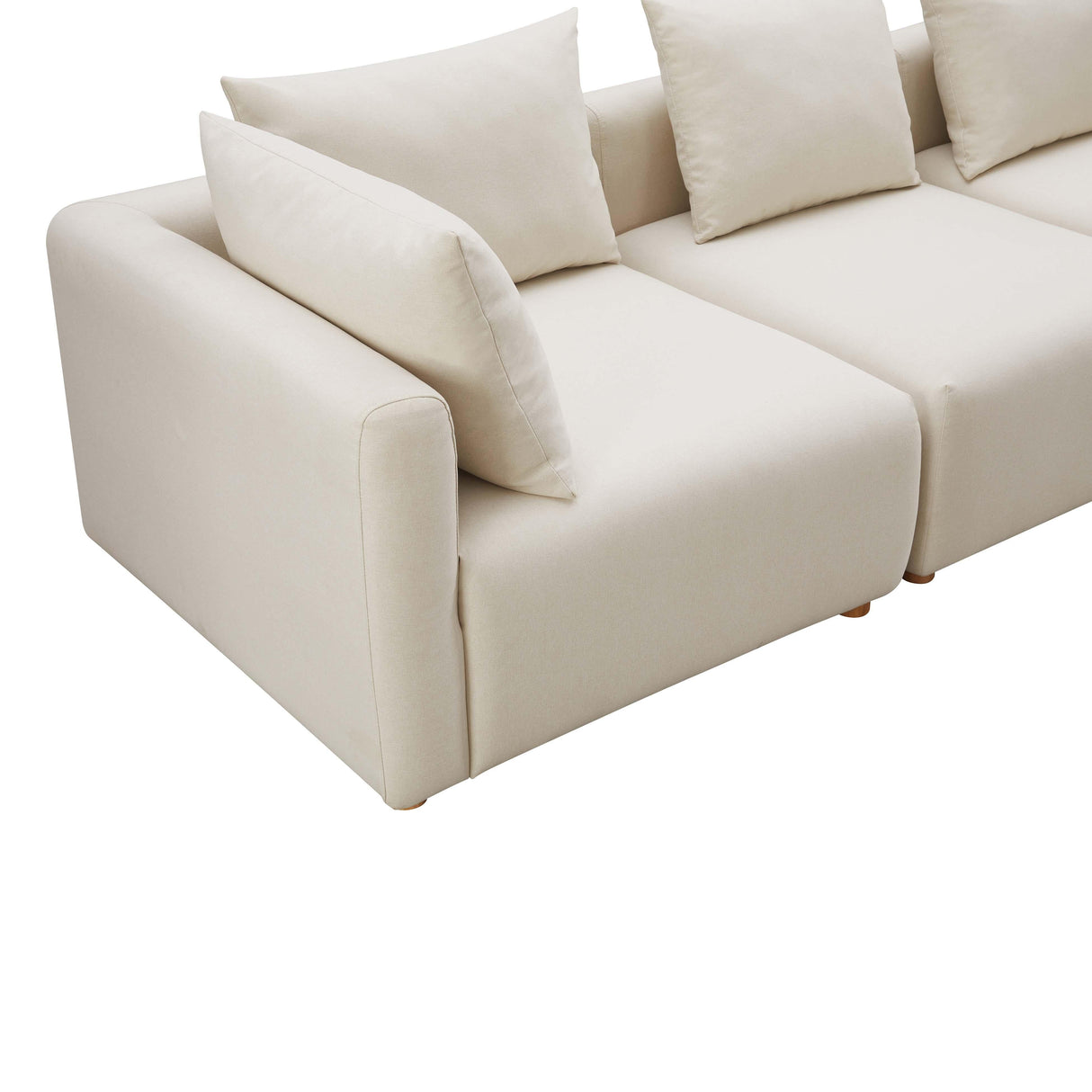 Hangover Cream Performance Linen Sofa by TOV Furniture at Eve Furniture