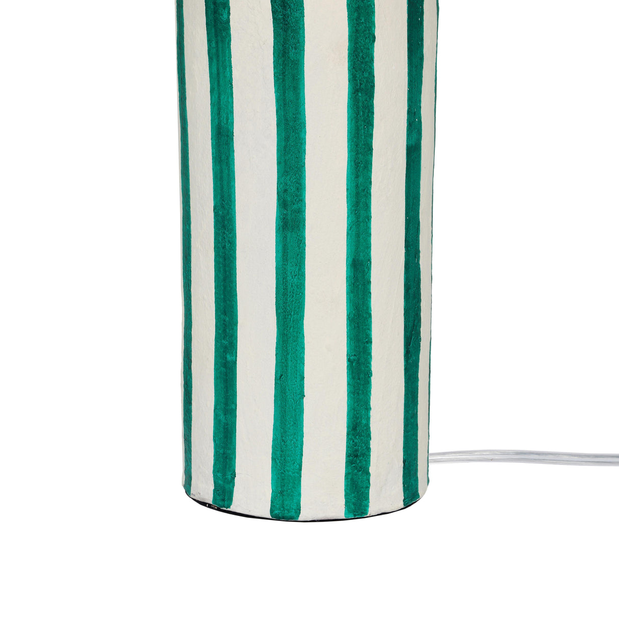 Ravello Green Striped Papier Mache Table Lamp by TOV Furniture at Eve Furniture