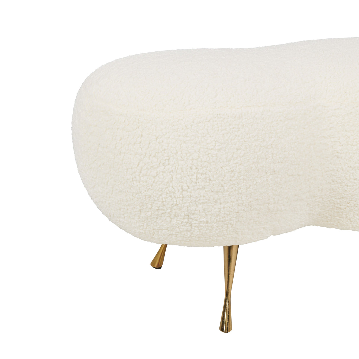 Welsh Faux Shearling Bench by TOV Furniture at Eve Furniture