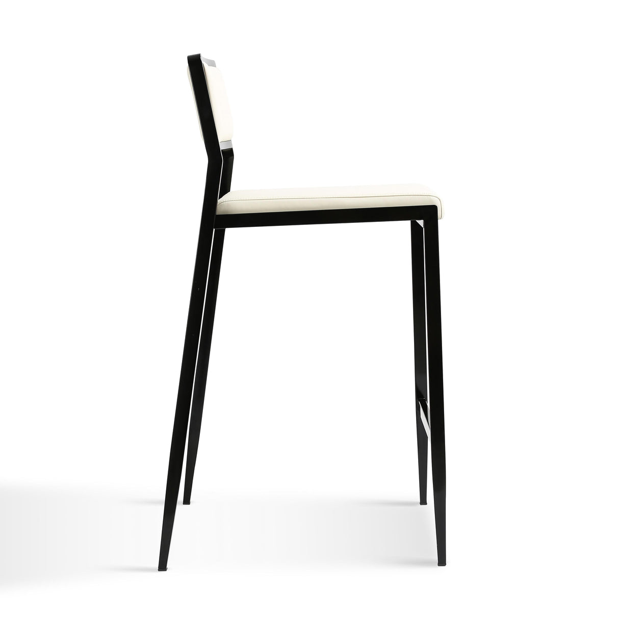 Gale Performance Vegan Leather Stackable Stool - Set of 2 by TOV Furniture at Eve Furniture