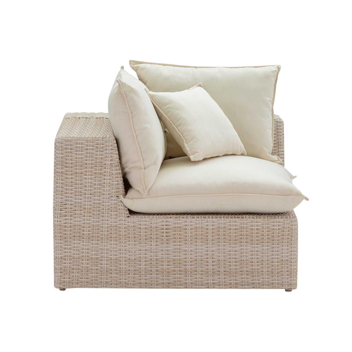 Cali Natural Wicker Outdoor Corner Chair by TOV Furniture at Eve Furniture
