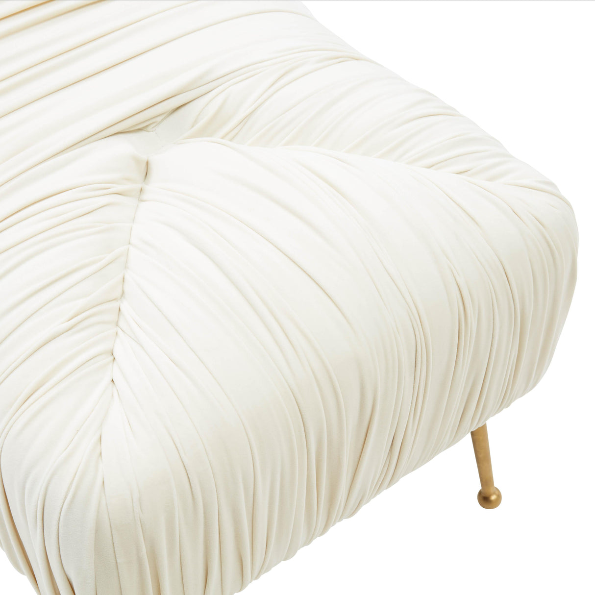 Jessica Cream Velvet Bench by Inspire Me! Home Decor by TOV Furniture at Eve Furniture