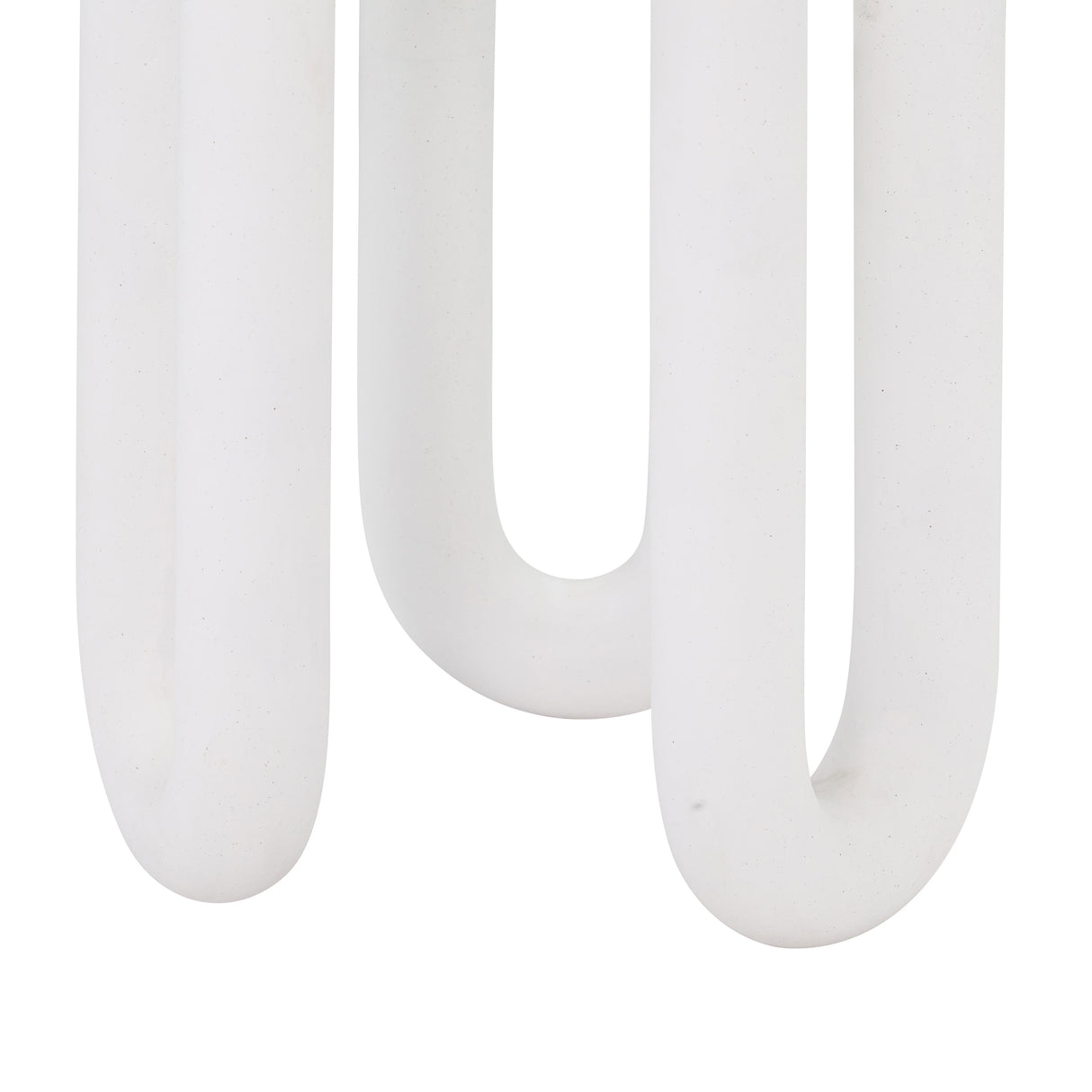 Tildy White Concrete Indoor / Outdoor Round Side Table by TOV Furniture at Eve Furniture