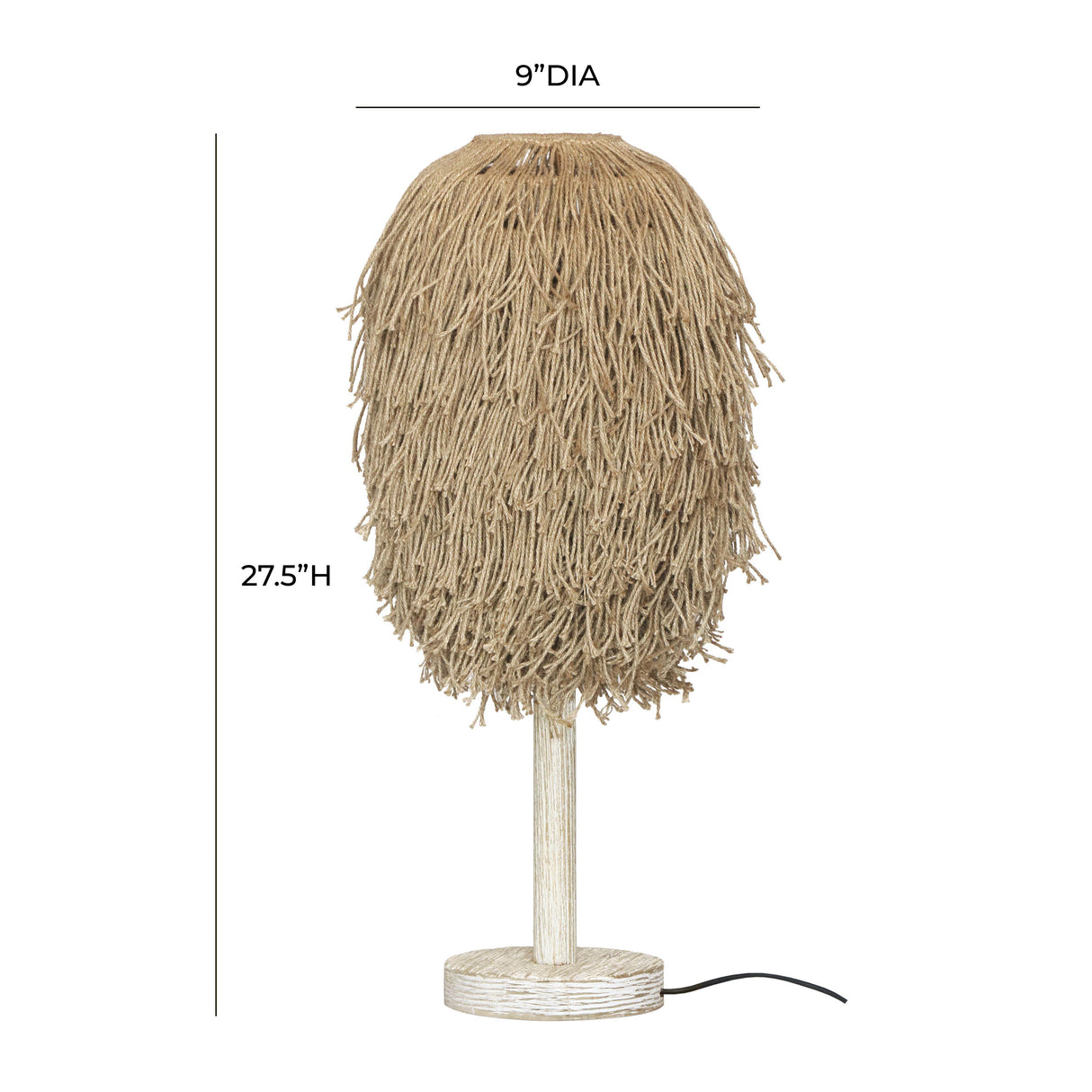 Leslie Natural Table Lamp by TOV Furniture at Eve Furniture