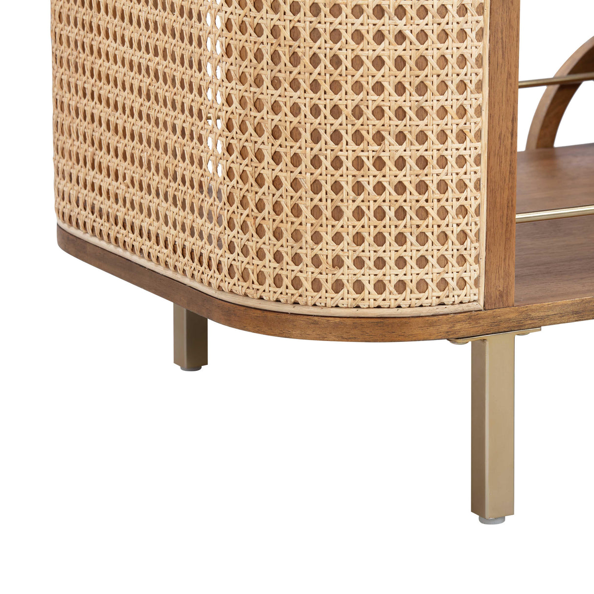 Yuma Natural Rattan Bar Cart by TOV Furniture at Eve Furniture