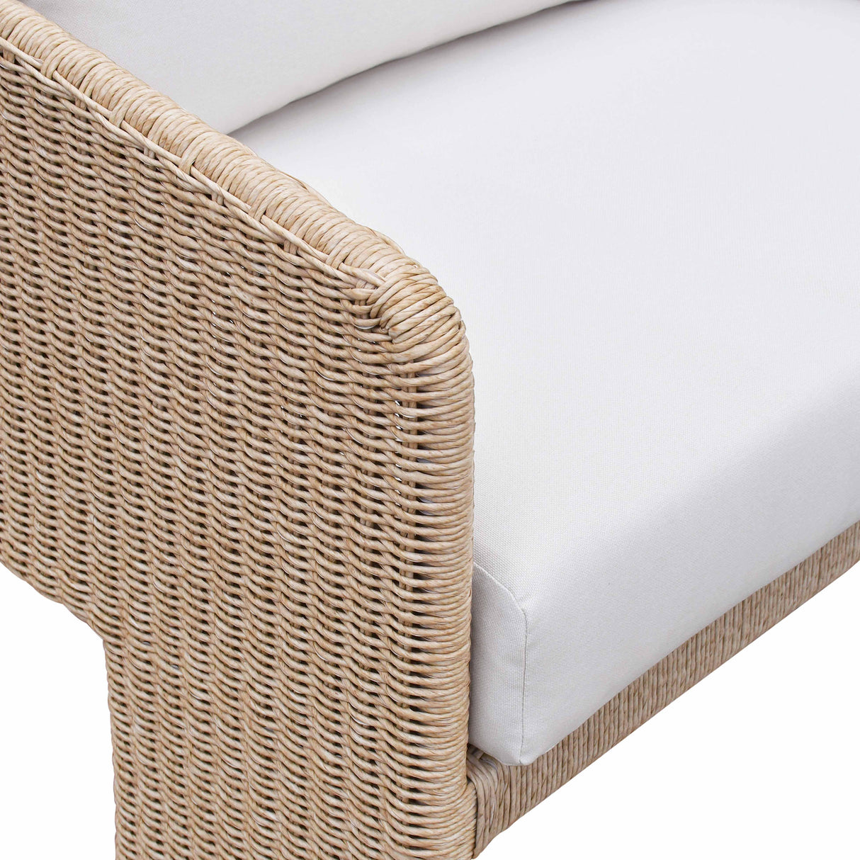 Alexa Rattan Performance Fabric Outdoor Sofa by TOV Furniture at Eve Furniture