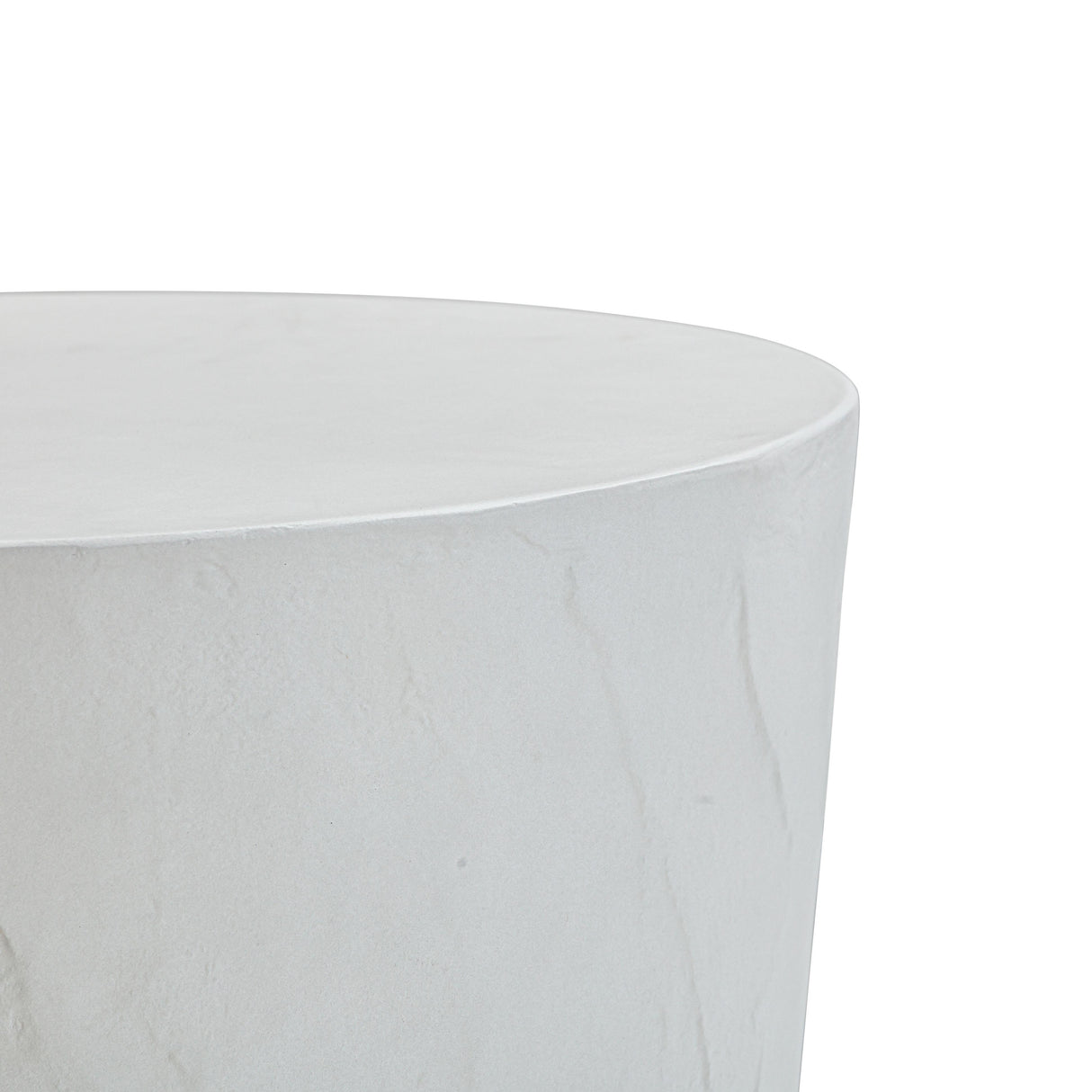 Margot Light Grey Faux Plaster Indoor / Outdoor Concrete Stool by TOV Furniture at Eve Furniture
