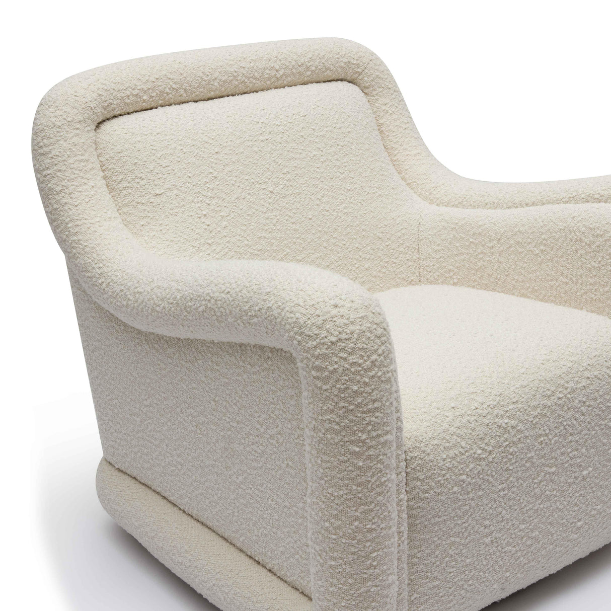 Charli Boucle Swivel Chair by TOV Furniture at Eve Furniture