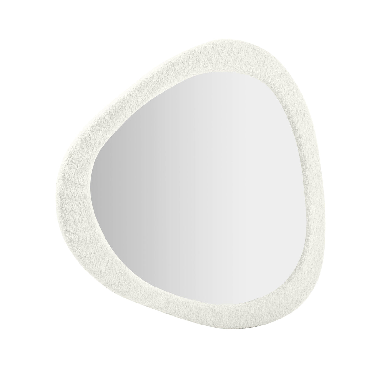 Klaryss Boucle Triangular Mirror by TOV Furniture at Eve Furniture