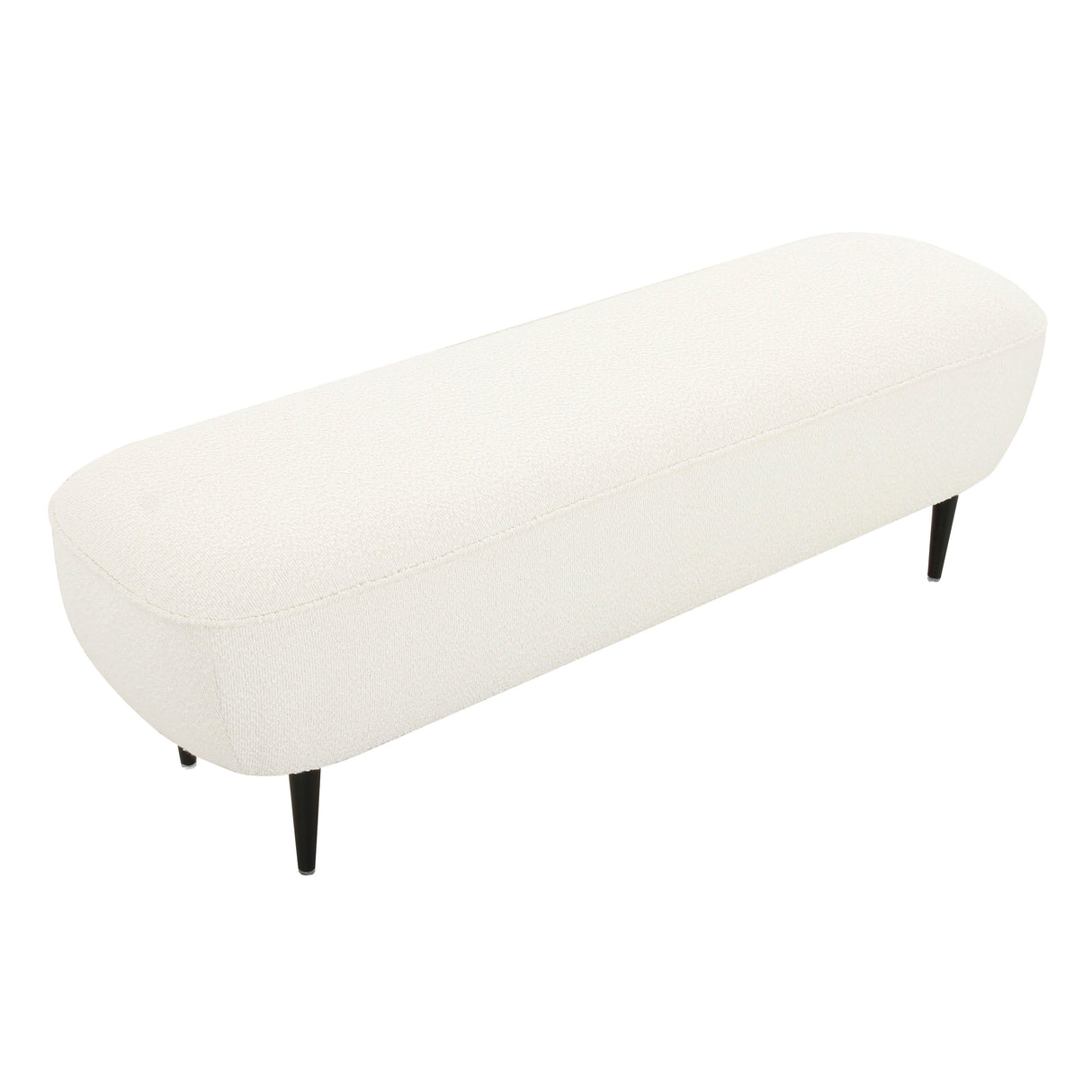 Denise Cream Boucle Bench by TOV Furniture at Eve Furniture