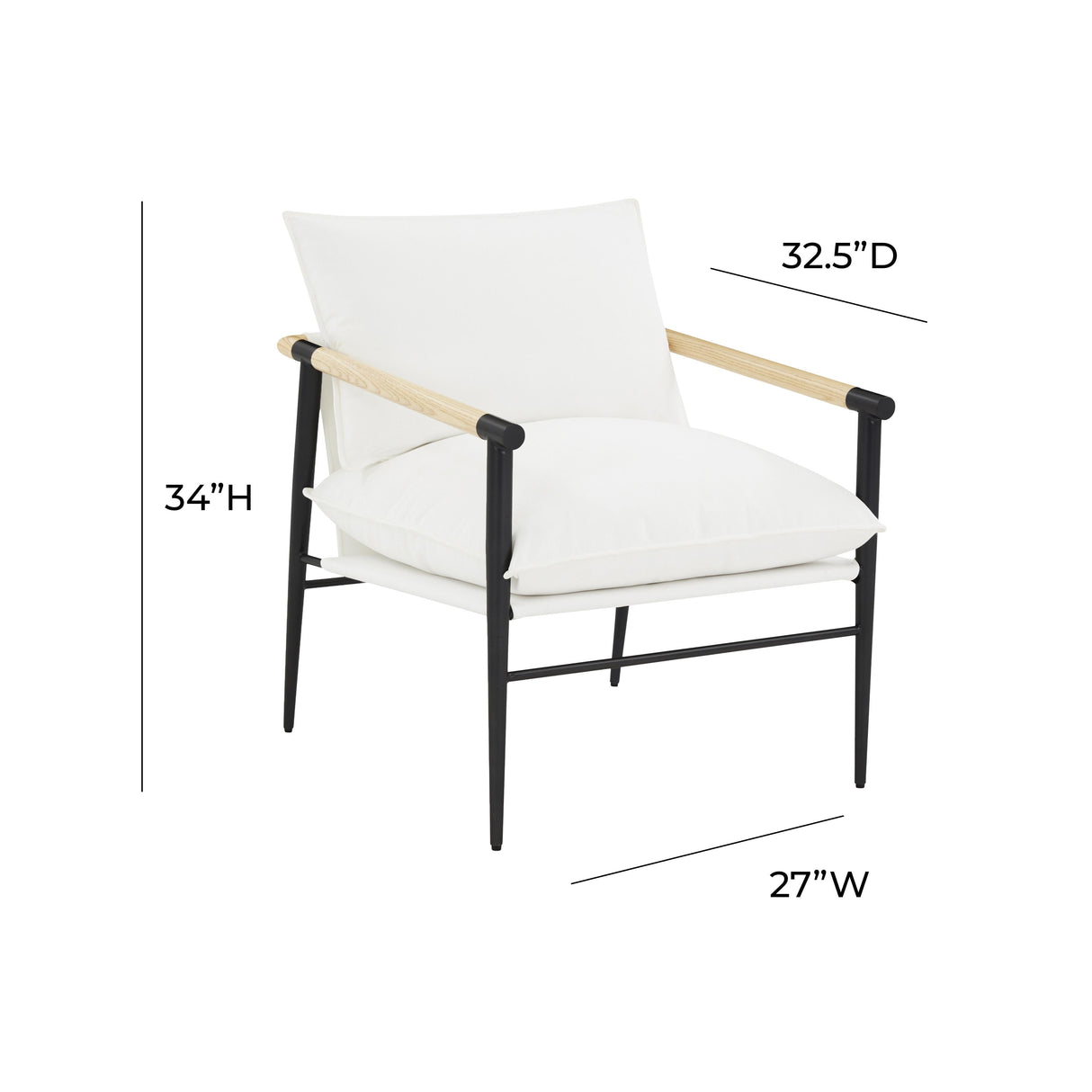 Cali Performance Fabric Accent Chair by TOV Furniture at Eve Furniture