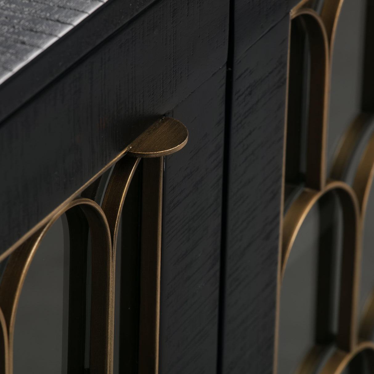 Gatsby Black Acacia Wood 66" Buffet by TOV Furniture at Eve Furniture