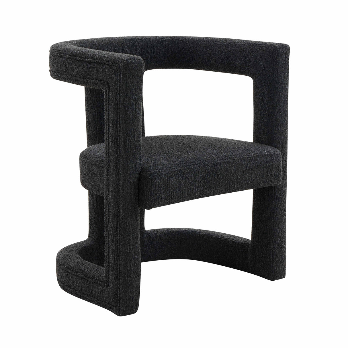 Ada Black Boucle Chair by TOV Furniture at Eve Furniture