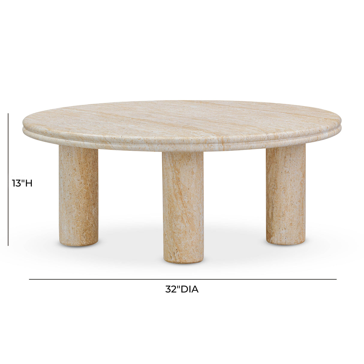 Amora Faux Travertine Indoor/Outdoor Nesting Accent Tables by TOV Furniture at Eve Furniture