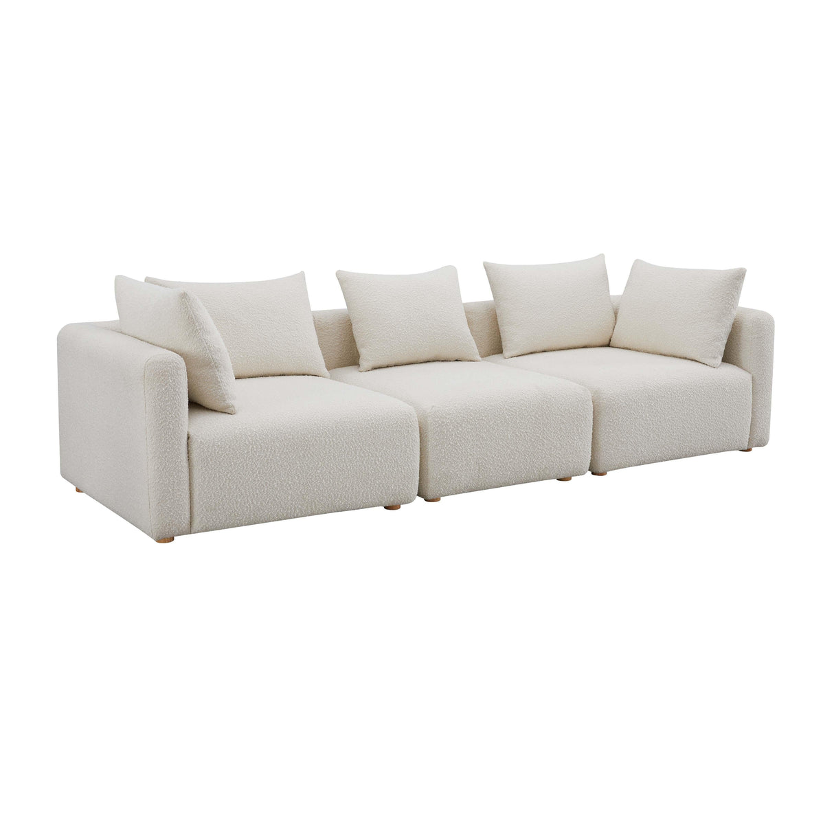 Hangover Cream Boucle Sofa by TOV Furniture at Eve Furniture