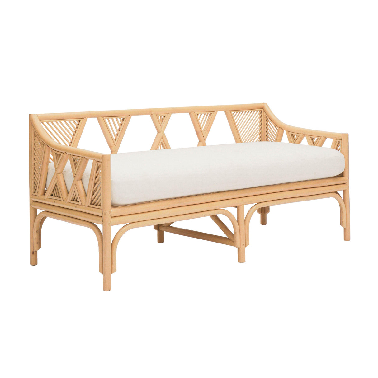 Jayla Natural Rattan Bench by TOV Furniture at Eve Furniture