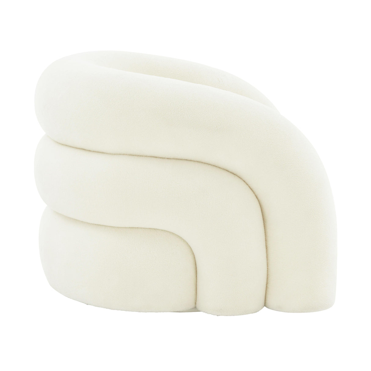 Slipper Upholstered Swivel Chair by TOV Furniture at Eve Furniture