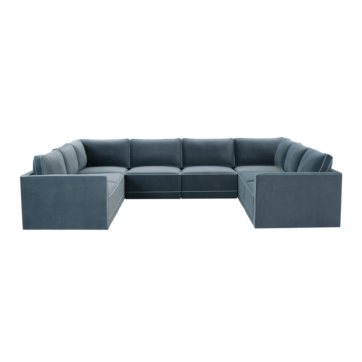Willow Velvet Modular Large U Sectional by TOV Furniture at Eve Furniture
