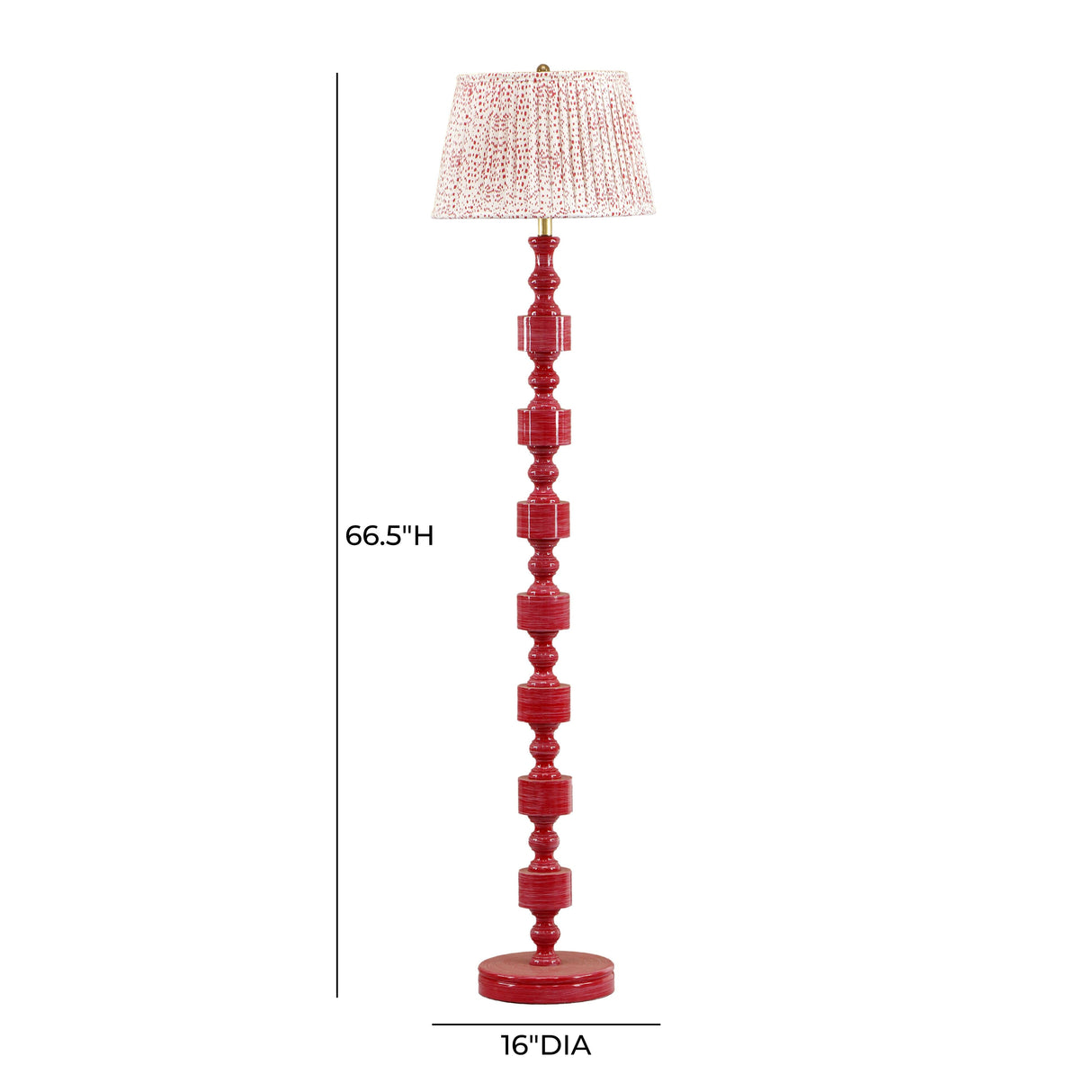 Peggy Pink Spotted Floor Lamp by TOV Furniture at Eve Furniture