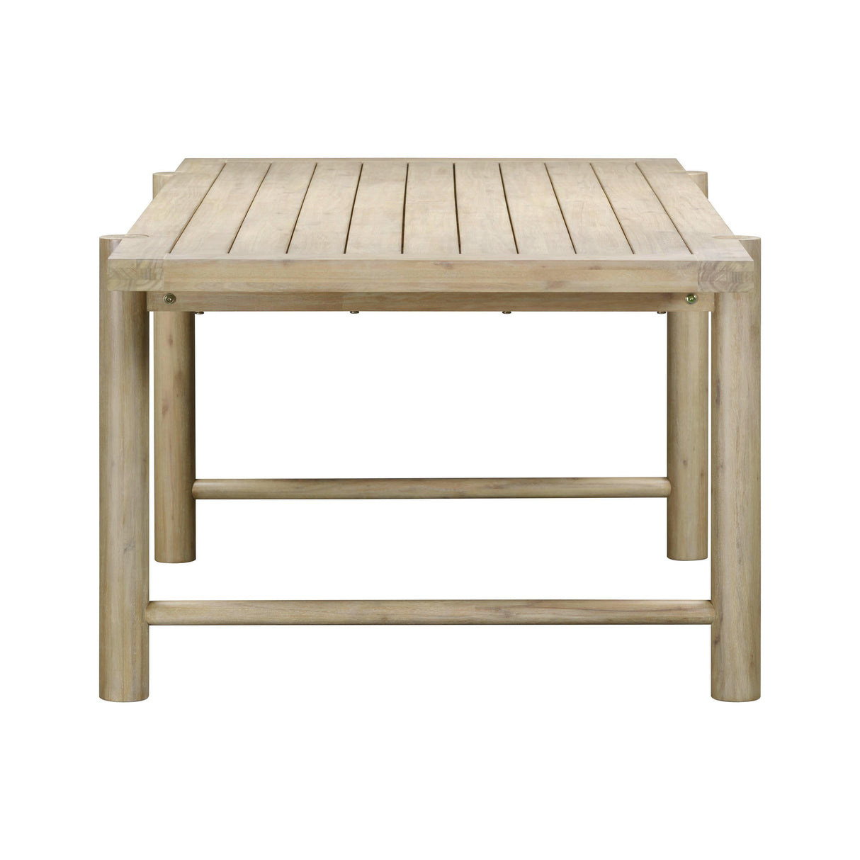 Gata Light Teak Outdoor 87" Rectangular Dining Table by TOV Furniture at Eve Furniture