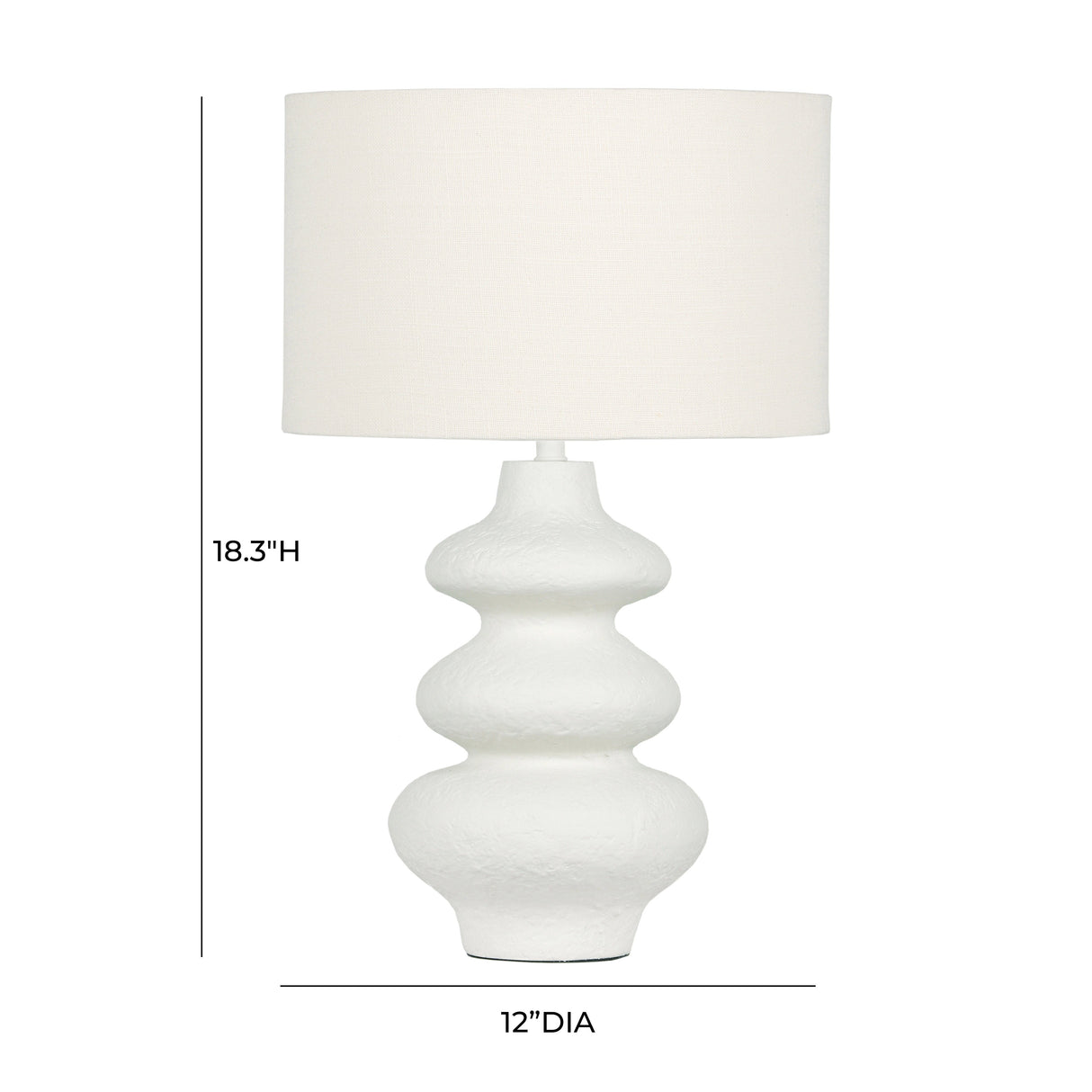 Riviera Textured Table Lamp by TOV Furniture at Eve Furniture