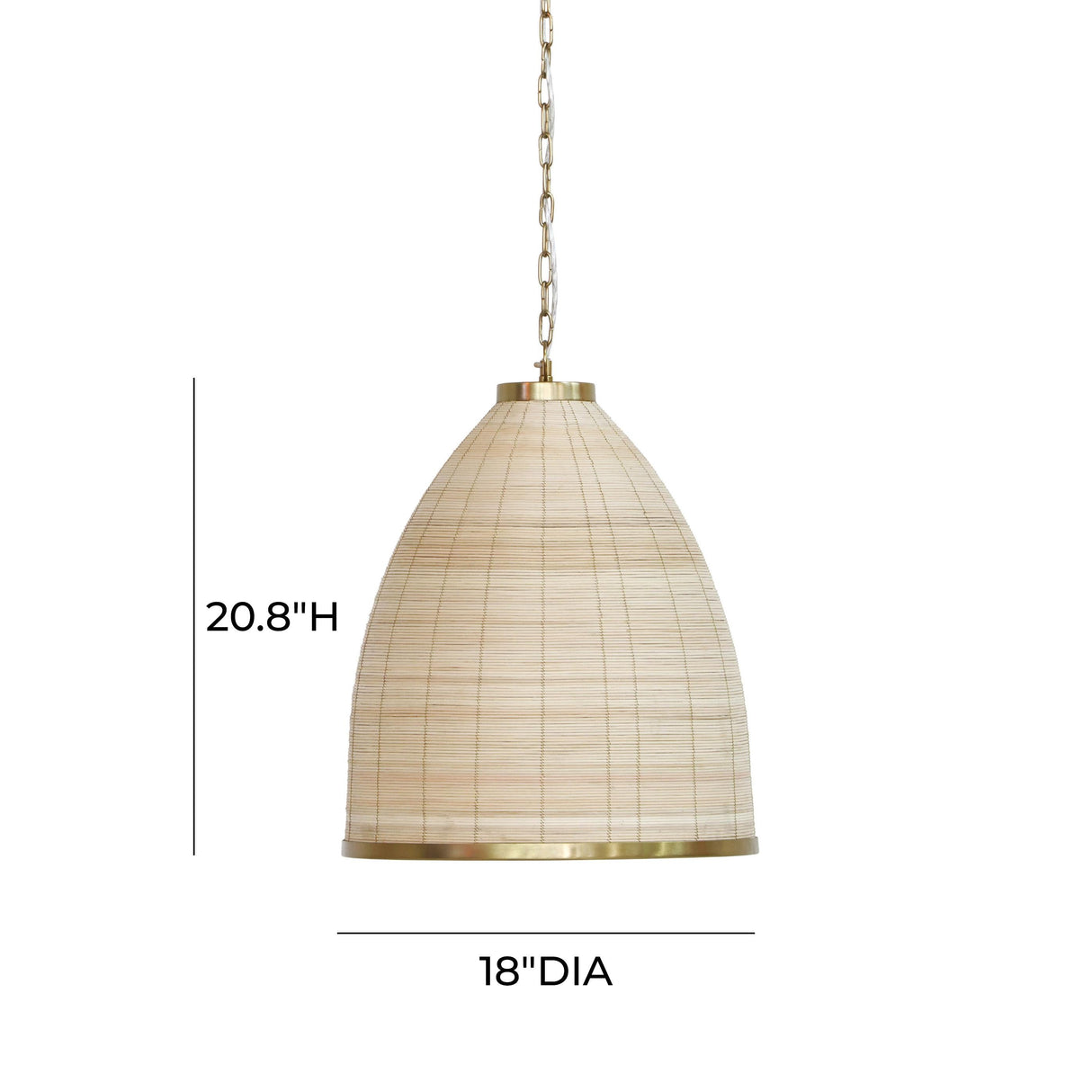 Kelsey Rattan Pendant Lamp by TOV Furniture at Eve Furniture
