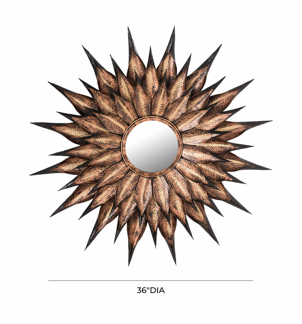 Sunflower Antique Wall Mirror by TOV Furniture at Eve Furniture