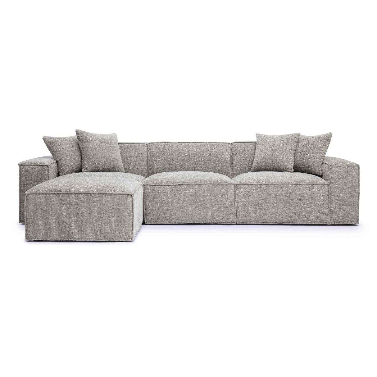 Mindy Chenille Basketweave Modular Sectional by TOV Furniture at Eve Furniture