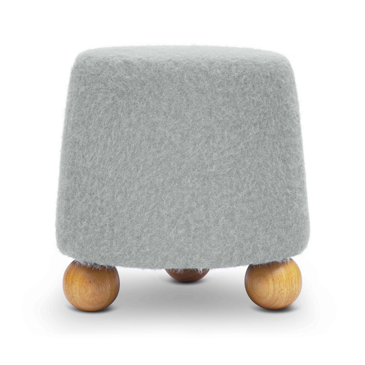 Jaine Loose Mohair Stool by TOV Furniture at Eve Furniture