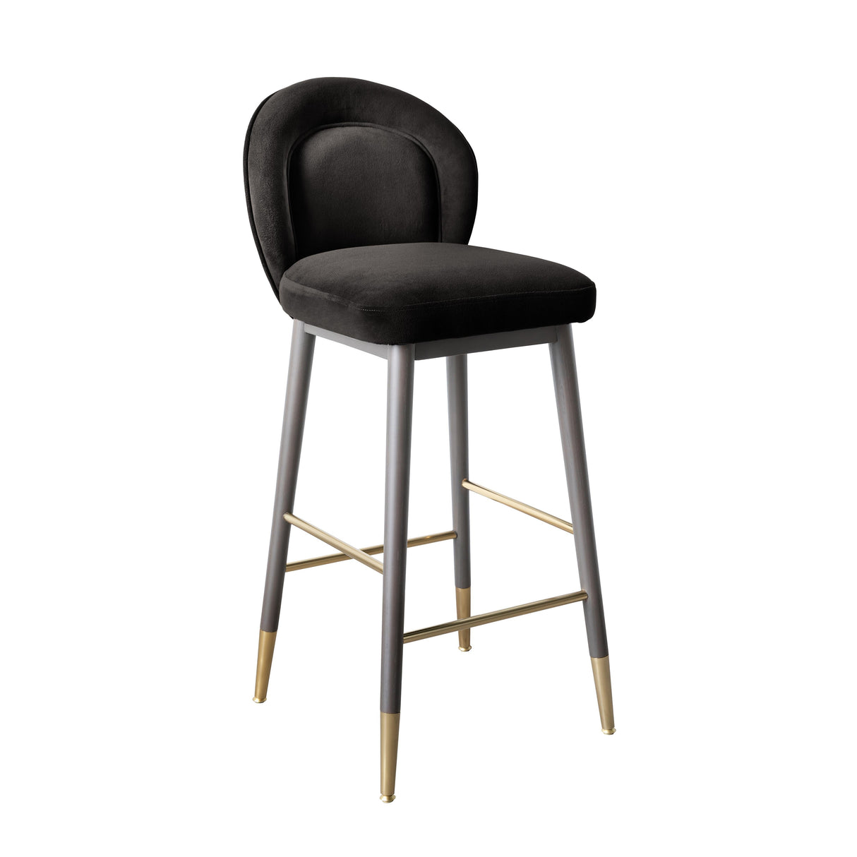 Hailey Velvet Stool by TOV Furniture at Eve Furniture