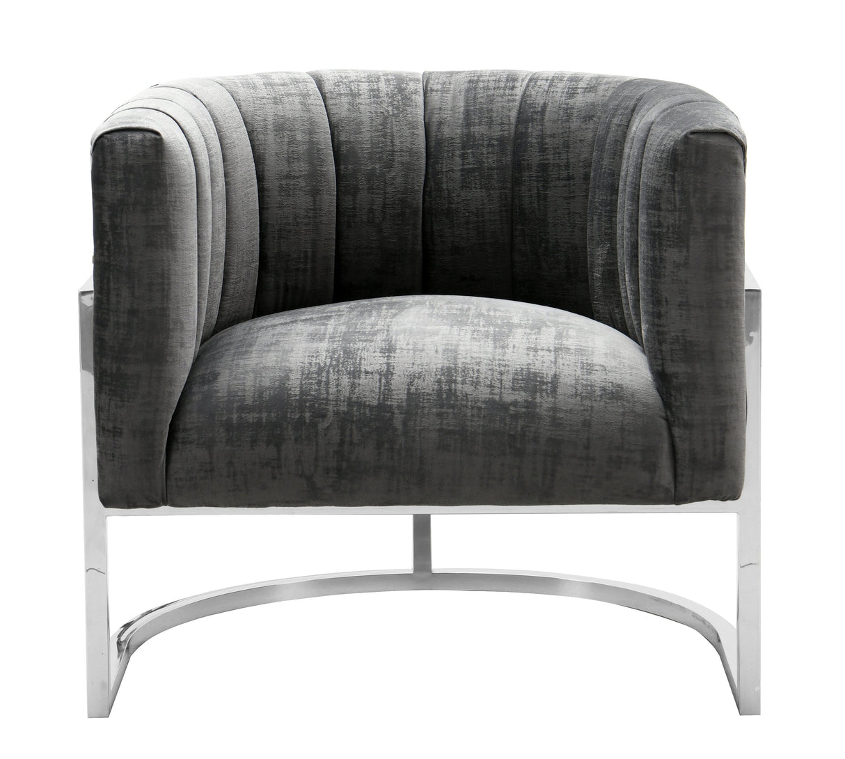 Magnolia Velvet Accent Chair with Silver Base by TOV Furniture at Eve Furniture