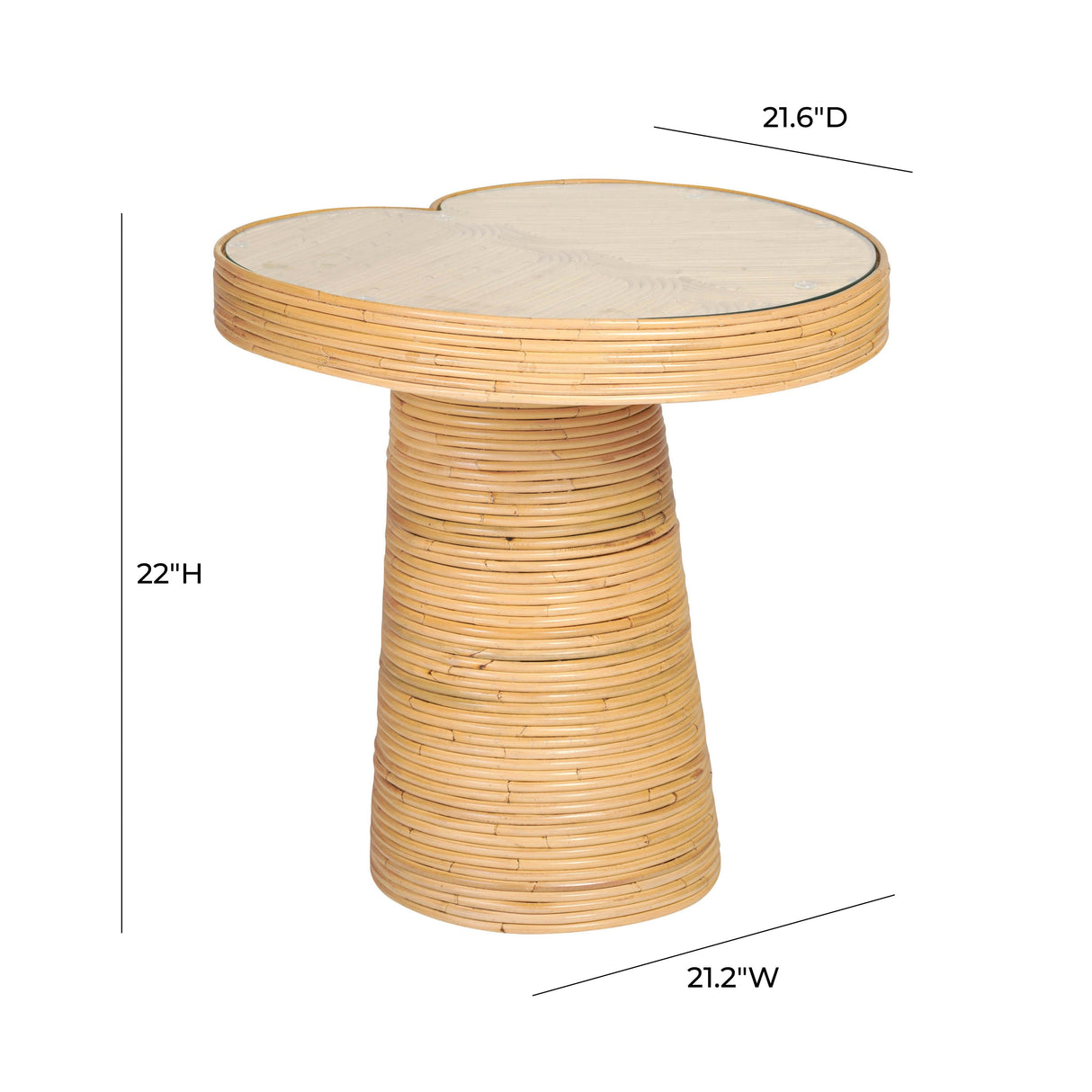 Felicia Lilypad Side Table by TOV Furniture at Eve Furniture