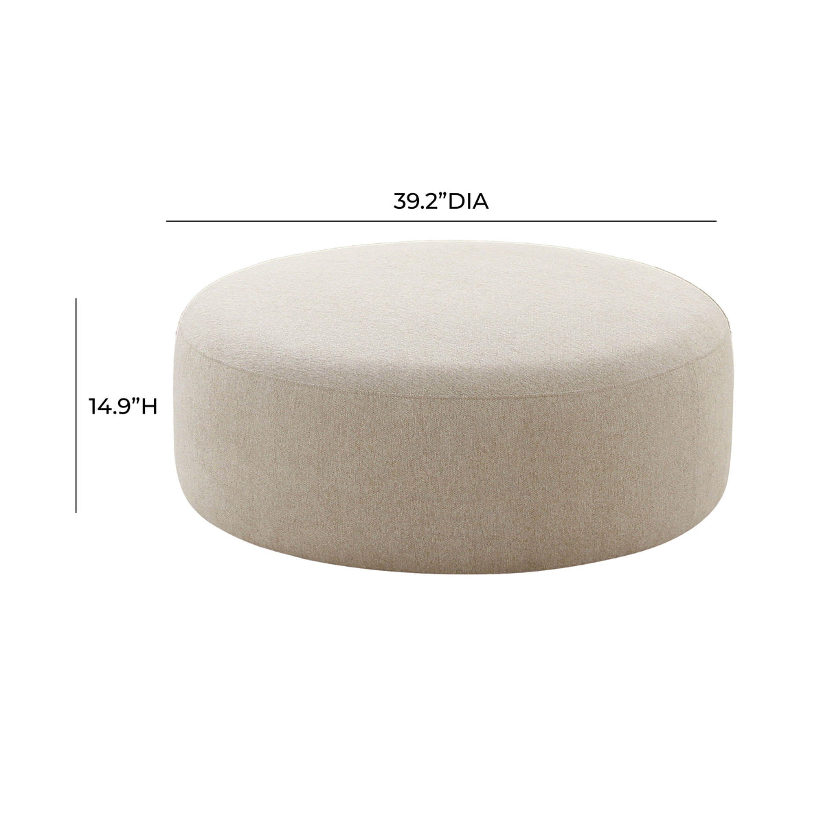 Broohah Upholstered Ottoman by TOV Furniture at Eve Furniture