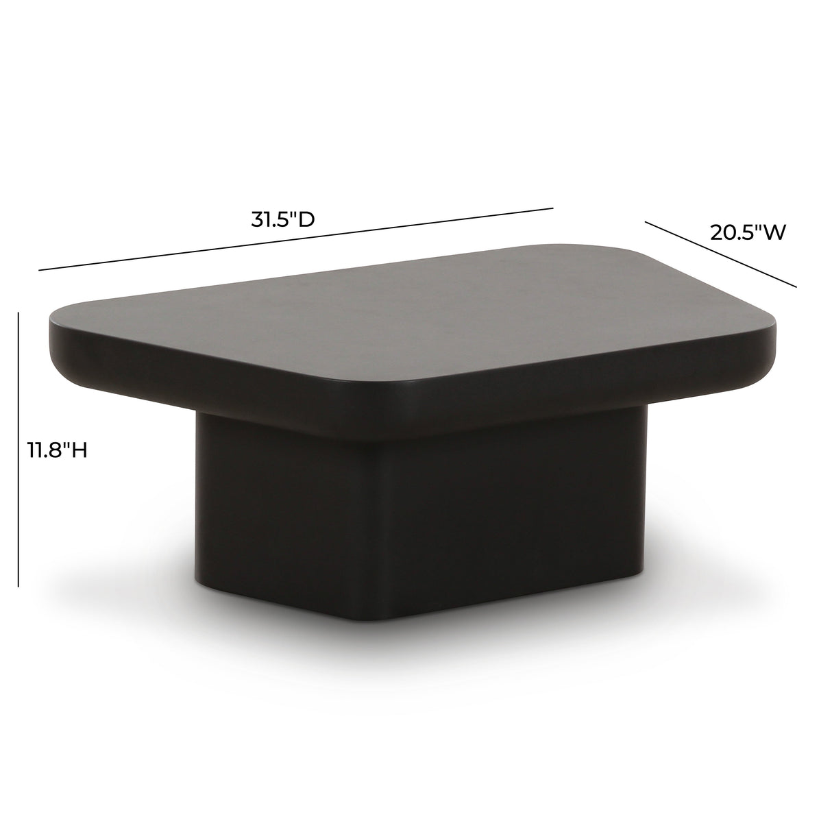 Yoko Black Coffee Table by TOV Furniture at Eve Furniture